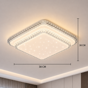 QIKIQTAALUK LED csillár, 40 W, 38 x 38 cm, meleg/semleges/hideg fény, fehér