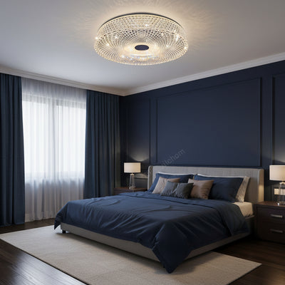 Lustra LED RADIAN Nobile, 43W, Diametru 39.5 cm, Lumina Calda/Neutra/Rece, Alb