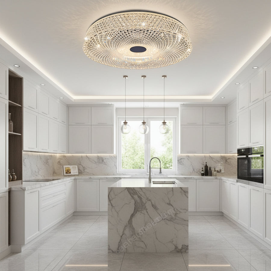 Lustra LED RADIAN Nobile, 43W, Diametru 39.5 cm, Lumina Calda/Neutra/Rece, Alb Lustra LED Default Title Alessandro Design