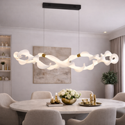 Függesztett akril LED-csillár UNDA Infinity, 36W, meleg/semleges/hideg fény 3000/4000/6000K, aranyfehér, állítható magasságú modern csillárok alapértelmezett cím Alessandro Design