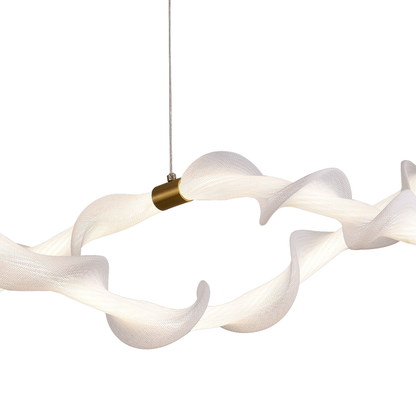 Függesztett akril LED-csillár UNDA Infinity, 36W, meleg/semleges/hideg fény 3000/4000/6000K, aranyfehér, állítható magasságú modern csillárok alapértelmezett cím Alessandro Design