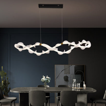 Függesztett akril LED-csillár UNDA Infinity, 36W, meleg/semleges/hideg fény 3000/4000/6000K, aranyfehér, állítható magasságú modern csillárok alapértelmezett cím Alessandro Design
