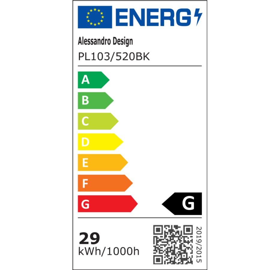 LED mennyezeti lámpa távirányítóval, PL103/520BK, 29W, átmérő 50cm, meleg/hideg/semleges fény, fekete LED-es csillárok távirányítóval Alapértelmezett cím Alessandro Design