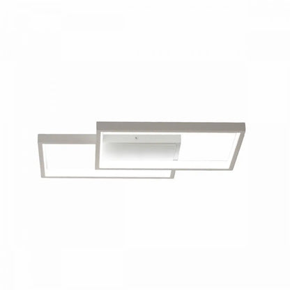 LED csillár távirányítóval LANDYN 37W, 2 négyzet, hideg/meleg/semleges fény, szabályozható, fehér LED-es csillár távirányítóval Alapértelmezett cím Alessandro Design