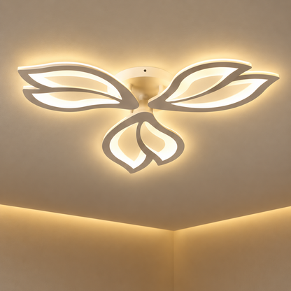 LED csillár távirányítóval LILY 40W, 3 elem, hideg/meleg/semleges fény, szabályozható, fehér