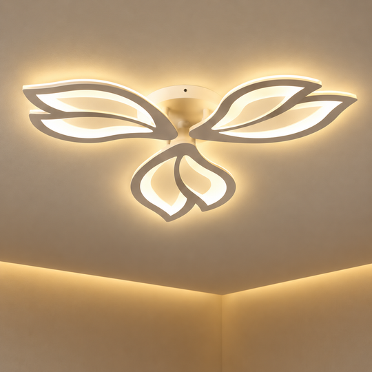 LED csillár távirányítóval LILY 40W, 3 elem, hideg/meleg/semleges fény, szabályozható, fehér