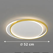 LED csillár távirányítóval SOLARA 51W, 2 kör, hideg/meleg/semleges fény, szabályozható, aranyfehér LED csillárok távirányítóval Alapértelmezett cím Alessandro Design