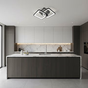 LED-es csillár távirányítóval ZOE 27W, 2 négyzet, hideg/meleg/semleges fény, szabályozható, fekete LED-es csillárok távirányítóval Alapértelmezett cím Alessandro Design