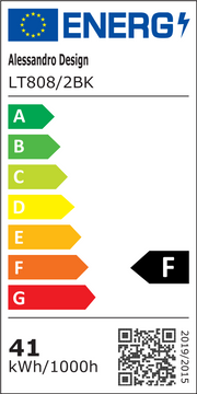 LED csillár távirányítóval ZOE 41W, 2 négyzet, hideg/meleg/semleges fény, szabályozható, fekete