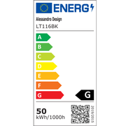 Függesztett LED-csillár RINA 50W, Lineáris, Hideg/Meleg/Semleges fény, Fekete, Állítható magasságú Modern csillárok Alapértelmezett cím Alessandro Design