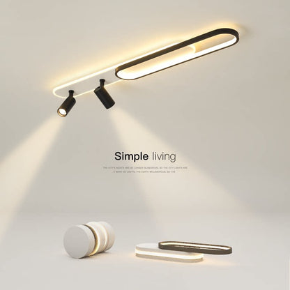 LED -csillár a Fisilla 49W állítható tervező kivetítőjével, hideg/forró/semleges fényével, fekete