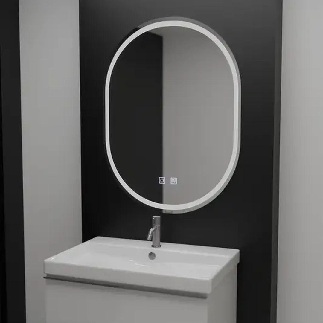 LED tükör ovális, 60x80 cm, Velara Touch, páramentesítő rendszer, szabályozható tükrök Korman E alapértelmezett cím Alessandro Design