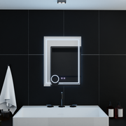 Négyszögletű LED-es tükör, 60x80cm, CANTO Touch, páramentesítő rendszer, szabályozható tükrök Korman E alapértelmezett cím Alessandro Design