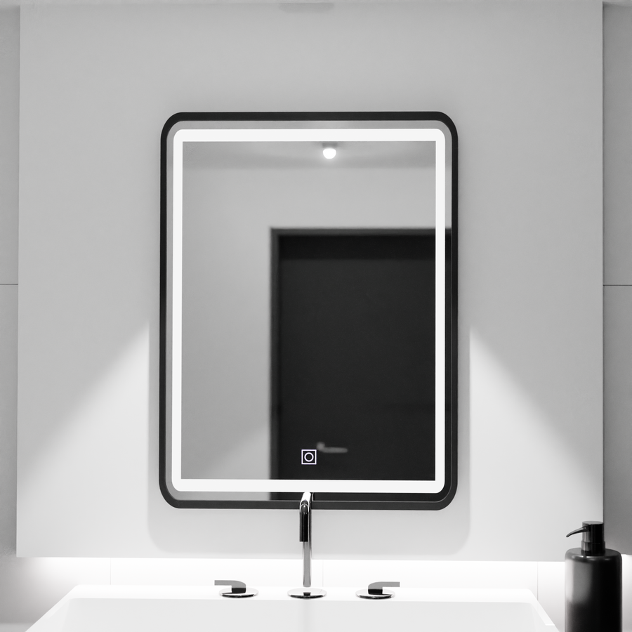 Téglalap alakú LED-es tükör, 60x80cm, Shade Basic Touch Mirrors Korman C Alapértelmezett cím Alessandro Design