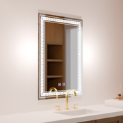 Téglalap alakú LED-es tükör, 60x80 cm, Touch Vivido, páramentesítő rendszer, szabályozható tükrök Korman E alapértelmezett cím Alessandro Design