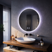 Kerek LED-es tükör, 12W, 50cm, Isolda, Touch, Páramentesítő rendszer, Hideg fény 6000K Tükrök Korman E Alapértelmezett cím Alessandro Design