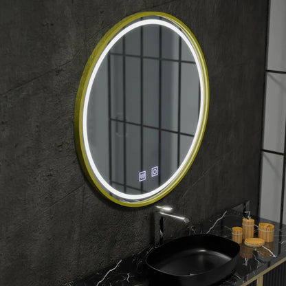 Oglinda LED Rotunda, 50cm, Glanz Touch, Sistem Dezaburire, Dimabila Oglinzi Korman E Default Title Alessandro Design