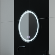 Kerek LED-es tükör 50cm Lucea Touch Demister System Tükrök Korman E Alapértelmezett cím Alessandro Design