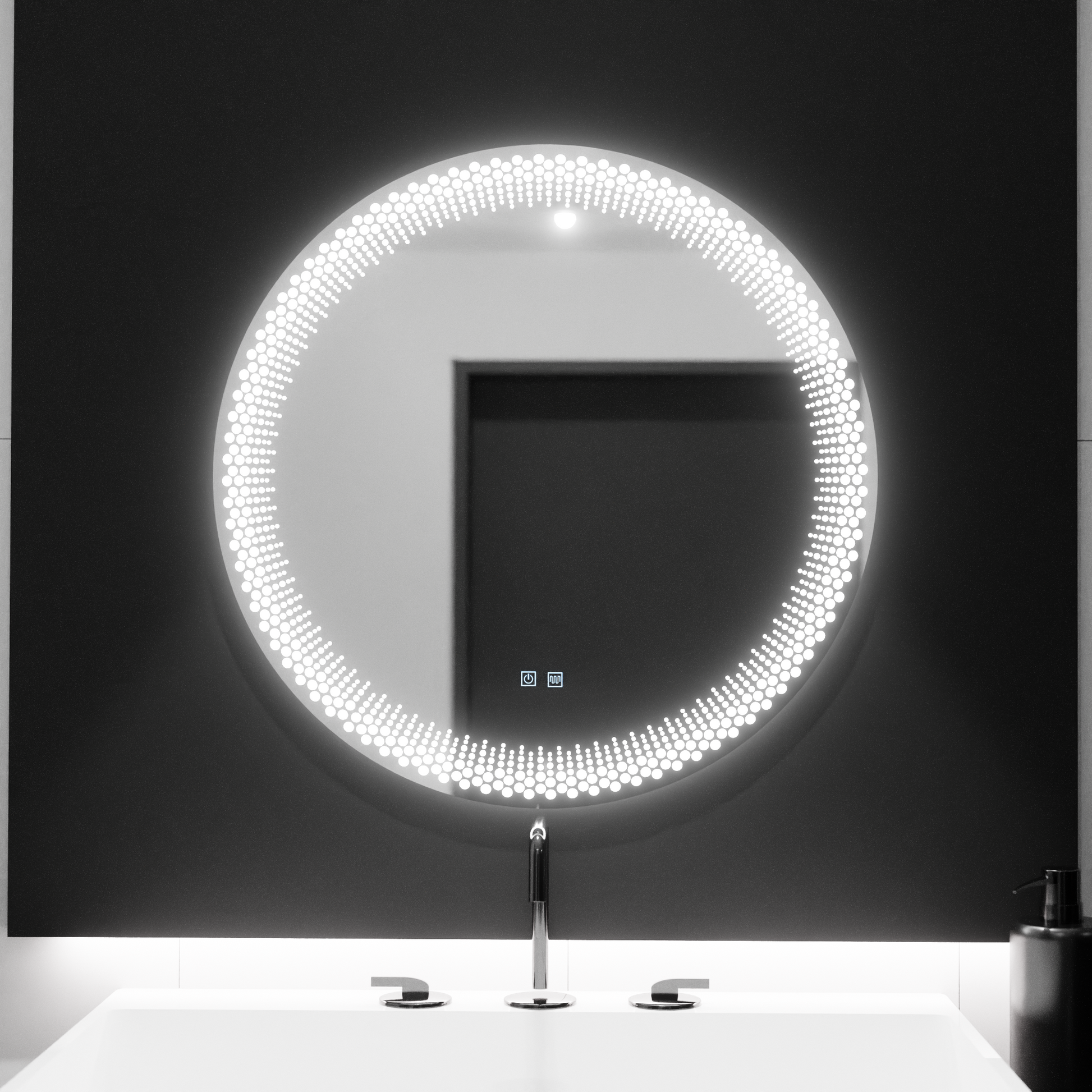 Oglinda LED Rotunda 60cm, Stellaire Touch, Sistem Dezaburire, Dimabila Oglinzi Korman E Default Title Alessandro Design