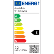 Kerek LED-es tükör GIULIA, 70 cm, MotionGlow érzékelő, páramentesítő rendszer, óra és hőmérő, szabályozható, Marcello Funghi tükrök Marcello alapértelmezett cím Alessandro Design