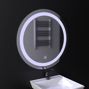 LED Touch Gallio tükör, átmérő 60cm, hideg fény 6000K, üveg egyszerű LED tükör Alapértelmezett cím Alessandro Design