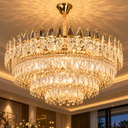 Kristály csillár MAJESTIC Regalis 21x E14, átmérő 80 cm, fényes arany, állítható magasság