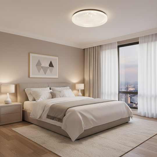 LED mennyezeti lámpa 35 cm, 31W, 3000K / 4000K / 6000K, fehér, fém és akril LED mennyezeti lámpák Alapértelmezett cím Alessandro Design