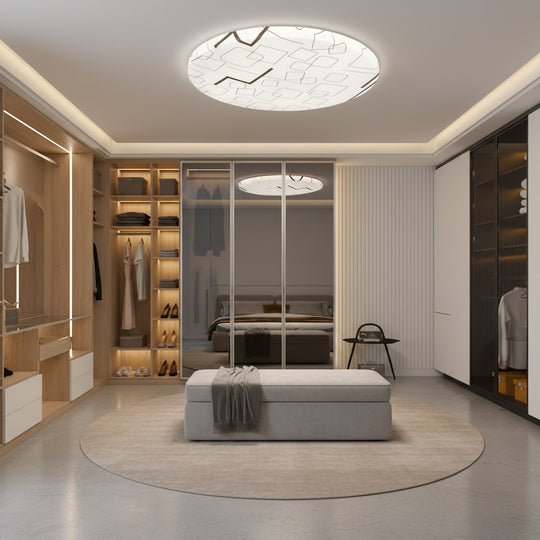 LED mennyezeti lámpa 23 cm, 22W, 3000K / 4000K / 6000K, fehér, fém és akril LED mennyezeti lámpák Alapértelmezett cím Alessandro Design