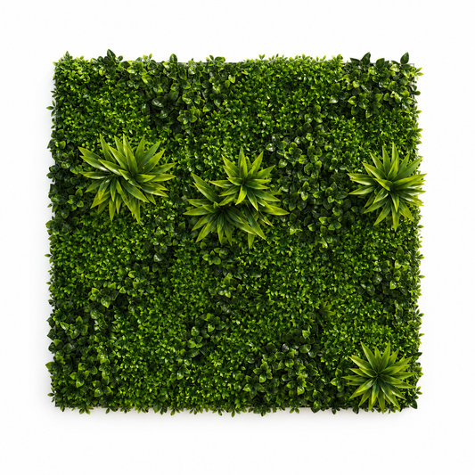Panou de Gard Viu Artificial Cimișir, 100 x 100 cm, Verde