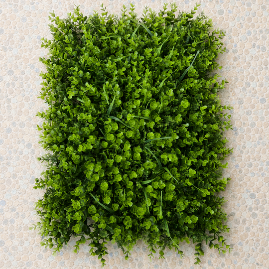Műnövény élő kerítés panel eukaliptusz vegyes, 40 x 60 cm, zöld