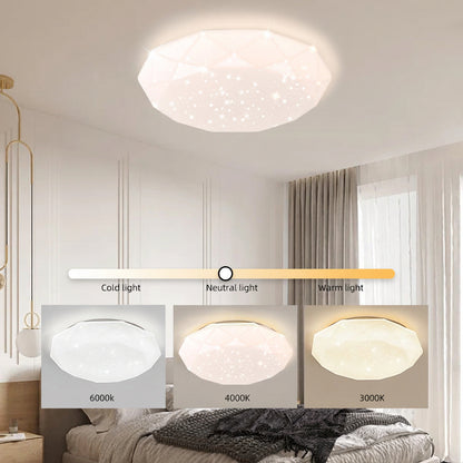 LED mennyezeti lámpa, 51 W, átmérő 50 cm, meleg/hideg/semleges fény, fehér LED mennyezeti lámpa Alapértelmezett cím Alessandro Design
