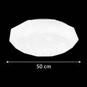 LED mennyezeti lámpa, 51 W, átmérő 50 cm, meleg/hideg/semleges fény, fehér LED mennyezeti lámpa Alapértelmezett cím Alessandro Design