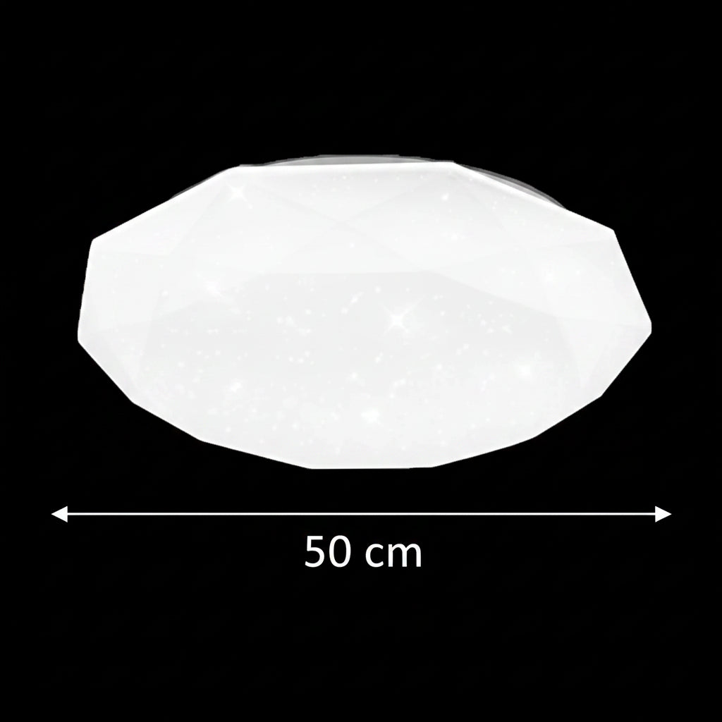 LED mennyezeti lámpa, 51 W, átmérő 50 cm, meleg/hideg/semleges fény, fehér LED mennyezeti lámpa Alapértelmezett cím Alessandro Design