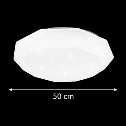 LED mennyezeti lámpa, 51 W, átmérő 50 cm, meleg/hideg/semleges fény, fehér LED mennyezeti lámpa Alapértelmezett cím Alessandro Design