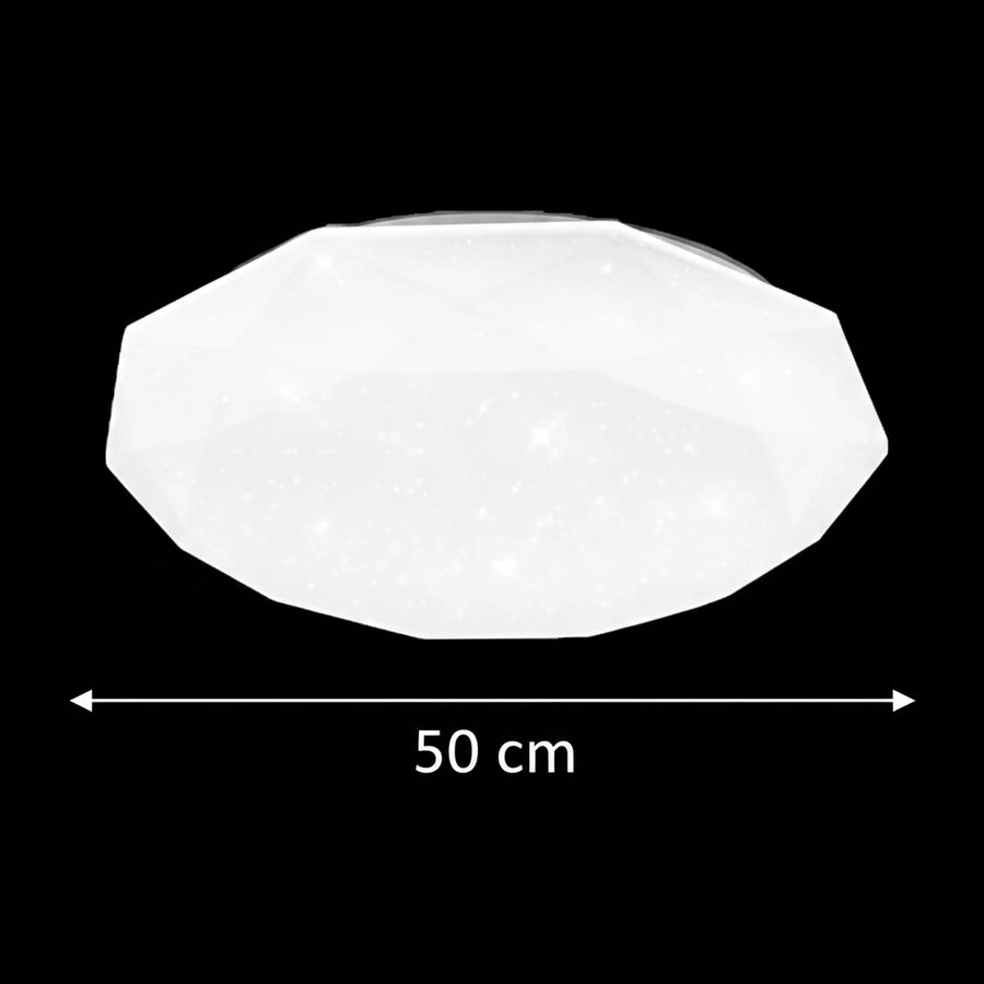 LED mennyezeti lámpa, 51 W, átmérő 50 cm, meleg/hideg/semleges fény, fehér LED mennyezeti lámpa Alapértelmezett cím Alessandro Design