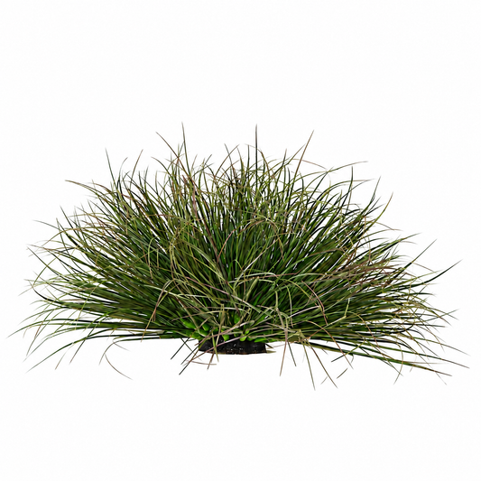 Mesterséges növényi hajlított hagymafű bokor, 28 cm, alacsony sűrűségű, sötétzöld, edény nélküli