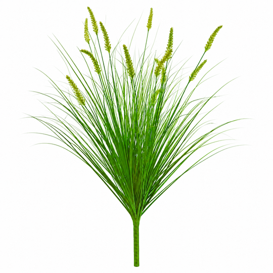 Mesterséges rókafarkú díszfűnövény, 100 cm, 12 fűszerrel, zöld, cserép nélkül