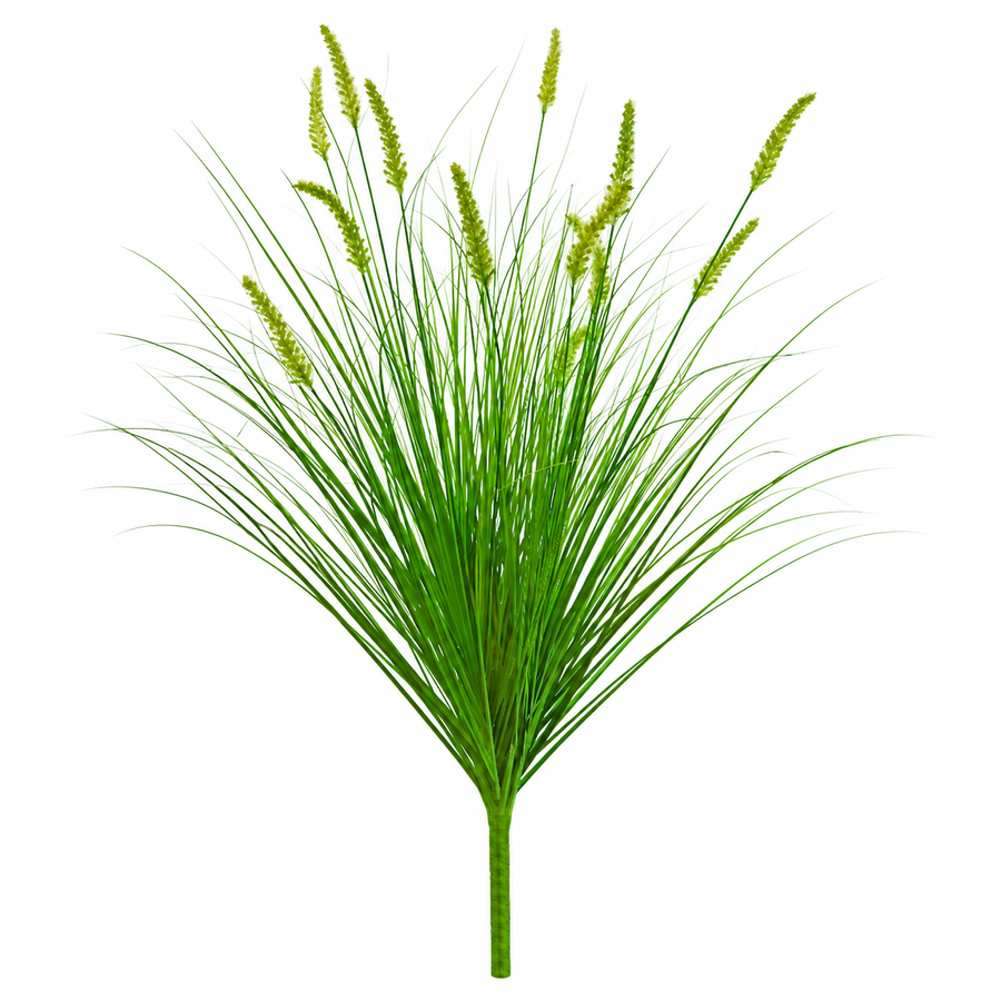 Mesterséges rókafarkú díszfűnövény, 100 cm, 12 fűszerrel, zöld, cserép nélkül