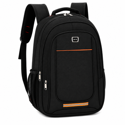Rucsac Travel Business BAKU, 48x32x18 cm, Oxford, Negru si Portocaliu