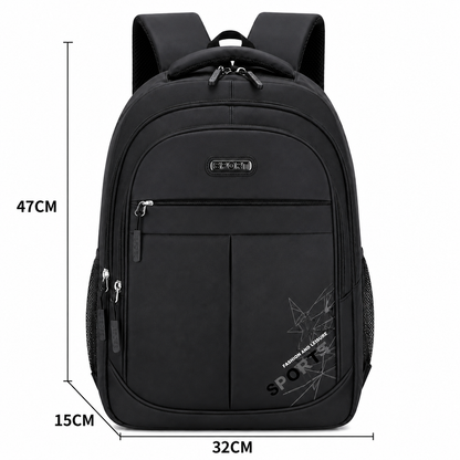 Rucsac Travel Business GANJA, 48x32x15 cm, Oxford, Negru
