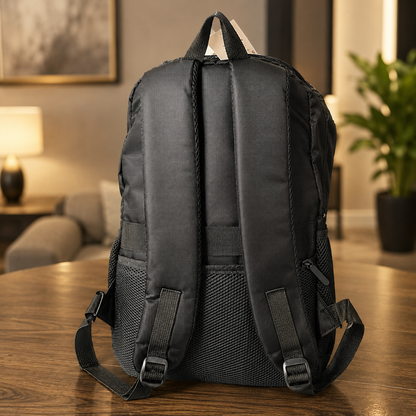 Rucsac Travel Business KANGIQLINIQ, 47x33x15 cm, Oxford, Negru si Albastru