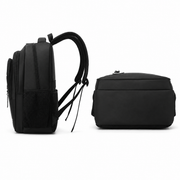 Rucsac Travel Business KANGIQLINIQ, 47x33x15 cm, Oxford, Negru si Albastru