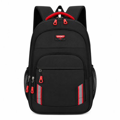 Rucsac Travel Business YEVLAKH, 47x32x14 cm, Oxford, Negru si Rosu