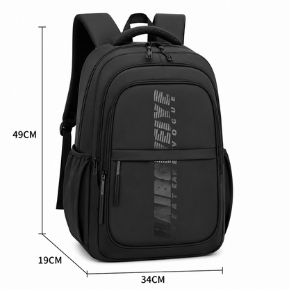 Rucsac de Scoala ANDIJAN, 49x34x19 cm, Oxford, Negru