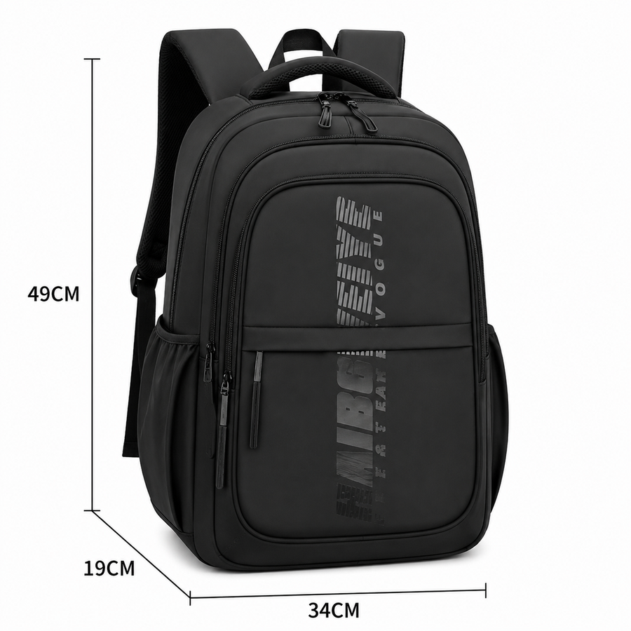 Rucsac de Scoala ANDIJAN, 49x34x19 cm, Oxford, Negru