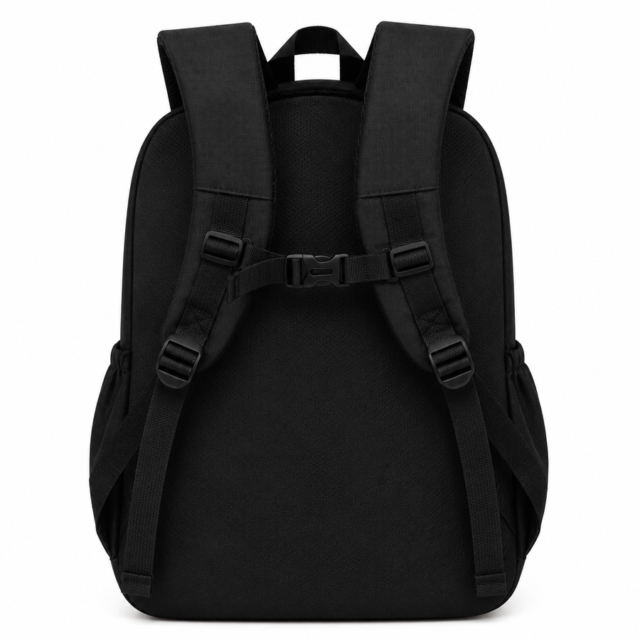 Rucsac de Scoala NAMANGAN, 49x34x19 cm, Oxford, Negru