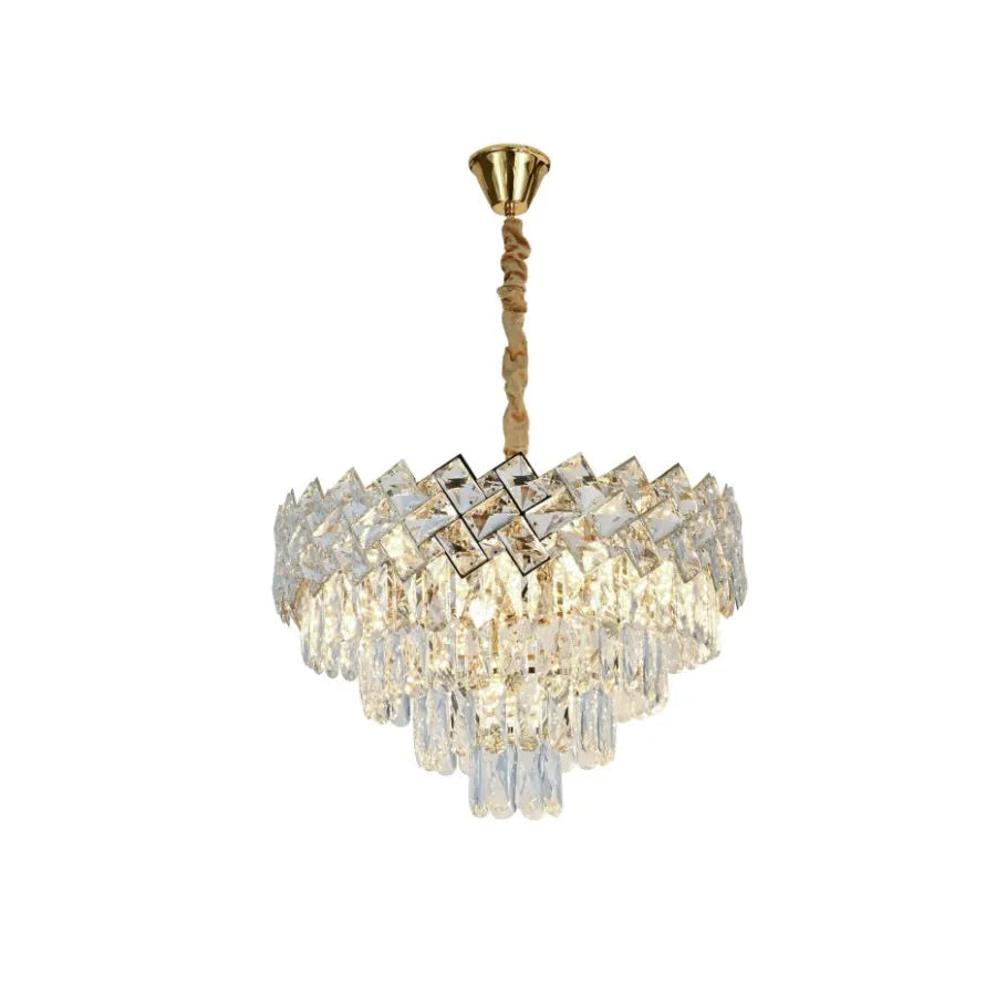 Crystal Chandelier Windsor Noble 5xe27, 40 cm átmérőjű, fényes arany, állítható magasság