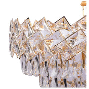 Crystal Chandelier Windsor Noble 5xe27, 40 cm átmérőjű, fényes arany, állítható magasság
