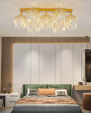 Kristály csillár CC180/7GD, 70cm, 7xE14, arany