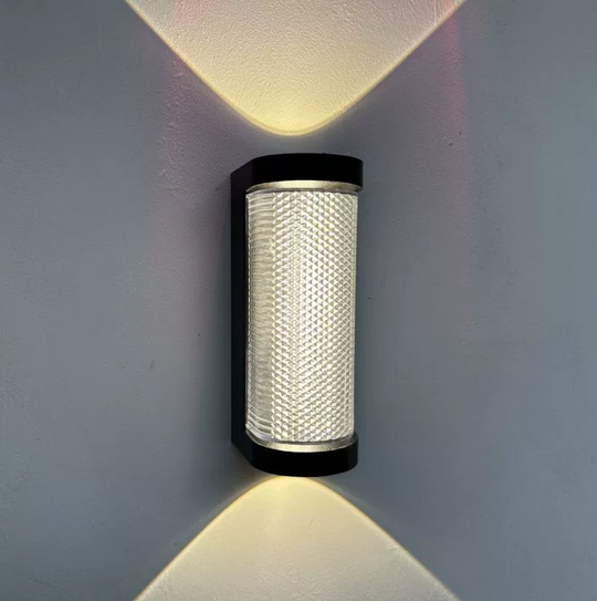 LED kültéri fali lámpa AX155, meleg fény, 8 W, fém, fekete kültéri fali lámpák alapértelmezett cím Alessandro Design